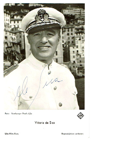 Vittorio sica autografo - vittorio,