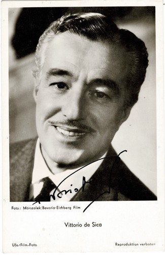 Autografo vittorio sica - autografo,